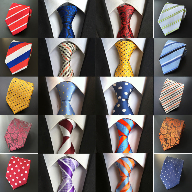 Manufacturers wholesale tie polyester jacquard tie men's casual formal wear professional business tie in stock supply