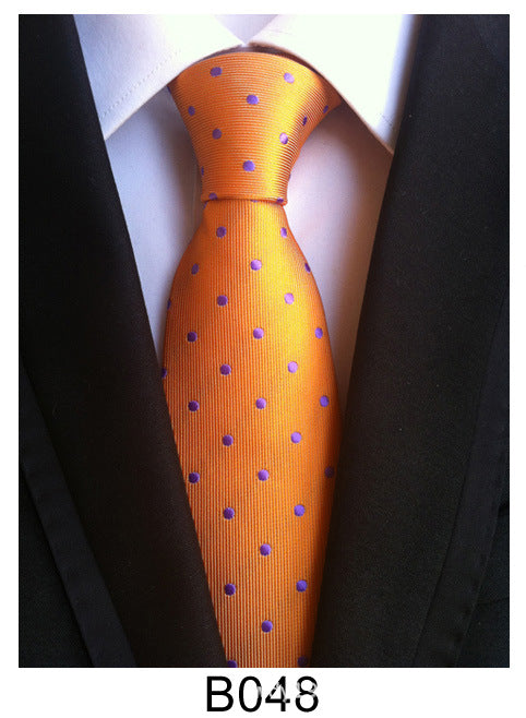 Manufacturers wholesale tie polyester jacquard tie men's casual formal wear professional business tie in stock supply