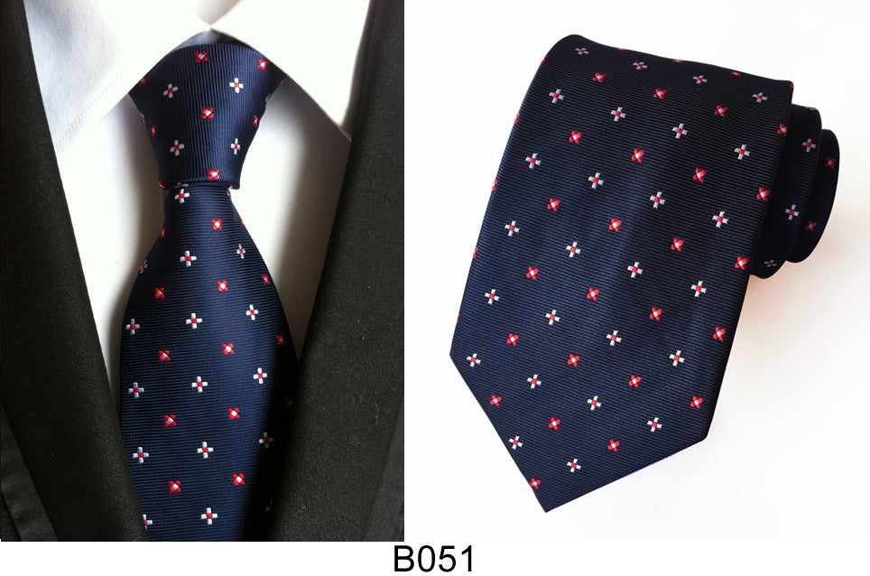 Manufacturers wholesale tie polyester jacquard tie men's casual formal wear professional business tie in stock supply