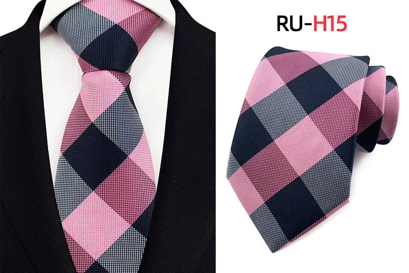 Tie Men's British Vintage Brown khaki brown Plaid Business Casual Striped Red Wedding Tie