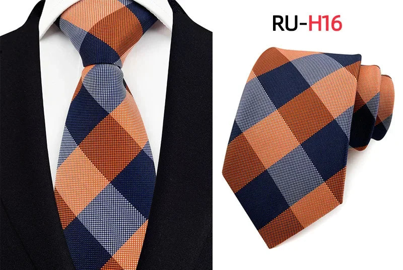 Tie Men's British Vintage Brown khaki brown Plaid Business Casual Striped Red Wedding Tie