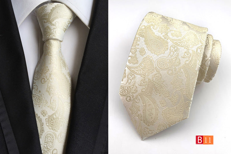 Manufacturers wholesale tie polyester jacquard tie men's casual formal wear professional business tie in stock supply