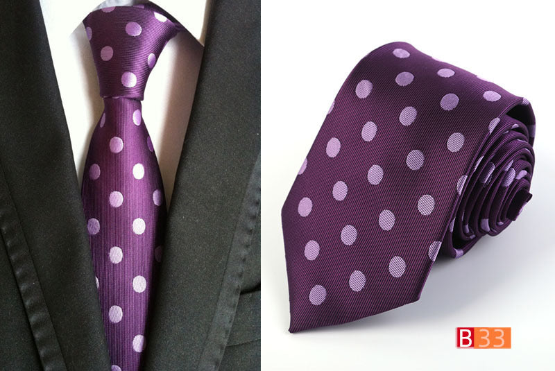 Manufacturers wholesale tie polyester jacquard tie men's casual formal wear professional business tie in stock supply